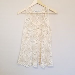 Lovers + Friends Crochet Tank Size XS